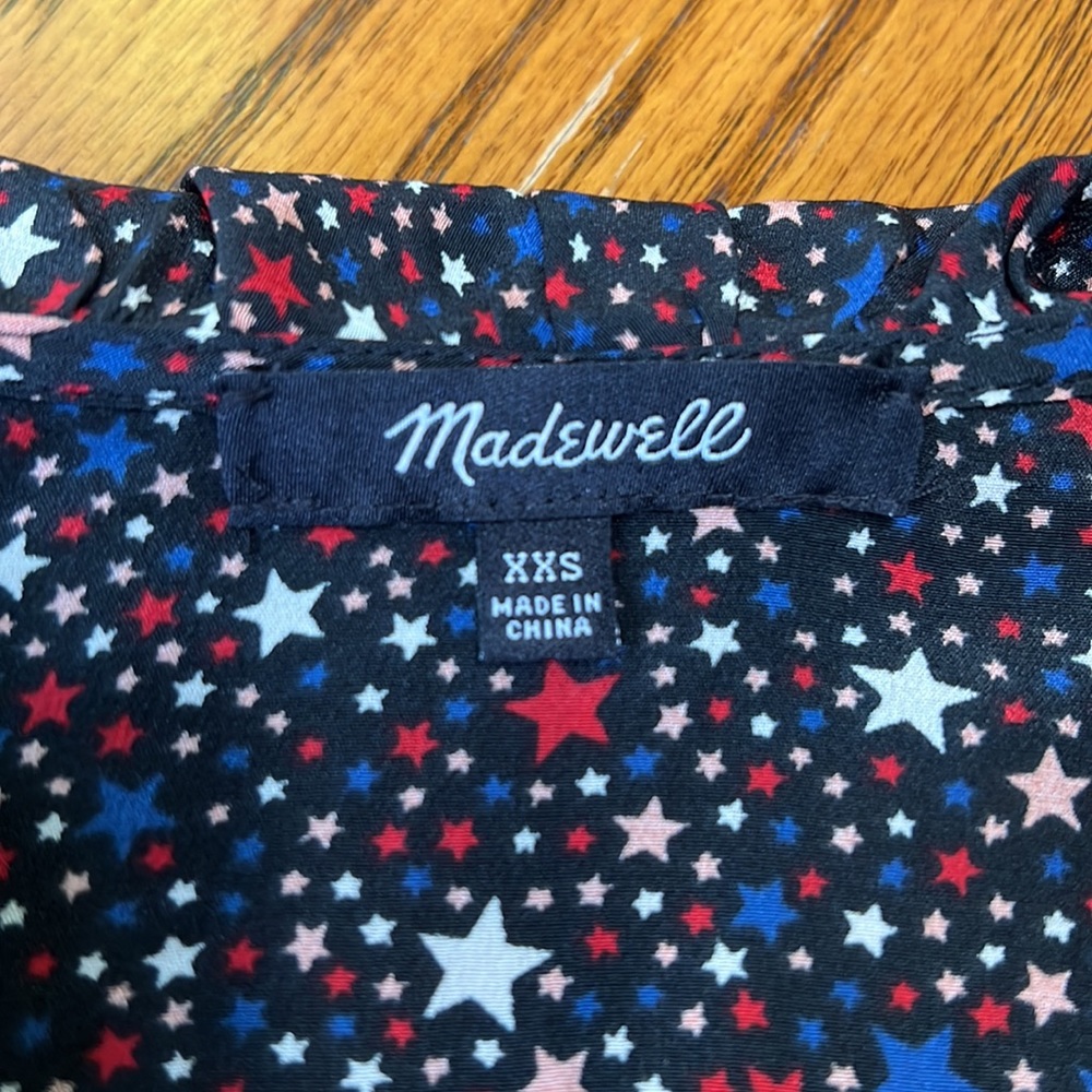 MADEWELL STARRY NIGHT SILK RUFFLE
HEM WRAP - Picture 8 of 16